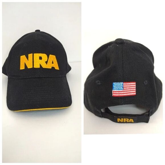 NRA Strap Back Hat American Flag Baseball Hat - Picture 1 of 13